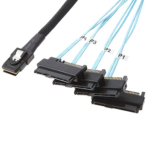 Cable Mini SAS SFF-8087 a 4 SFF-8482 cable de datos interno para discos duros de servidor 5