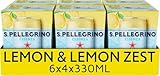 San Pellegrino Essenza Sparkling Water Lightly Flavoured Lemon & Lemon Zest 24x330ml