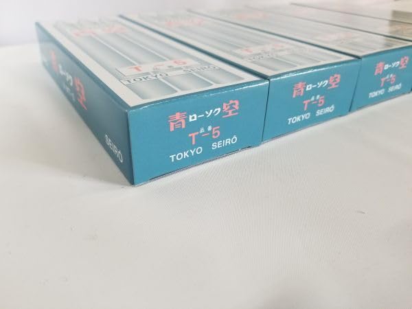 Amazon.co.jp: ローソク 青空 T-5 7.5号 8本入 225g5箱セット