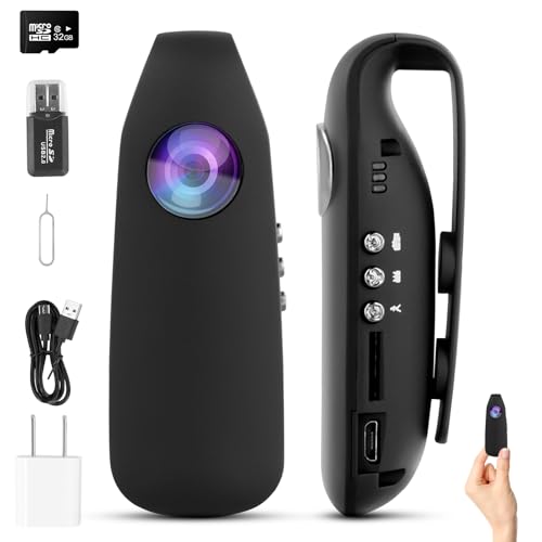 1080P FHD Wearable Spy Camera with Night Vision 32GB