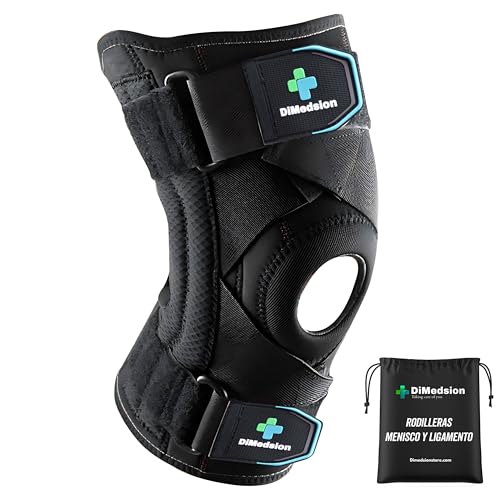 Dimedsion Rodilleras menisco y ligamento Rodillera menisco y ligamento con bolsa, Rodillera para Menisco, Rodillera ortopédica con Inmovilizador de Rodilla, Rodillera Ligamento Cruzado (M)
