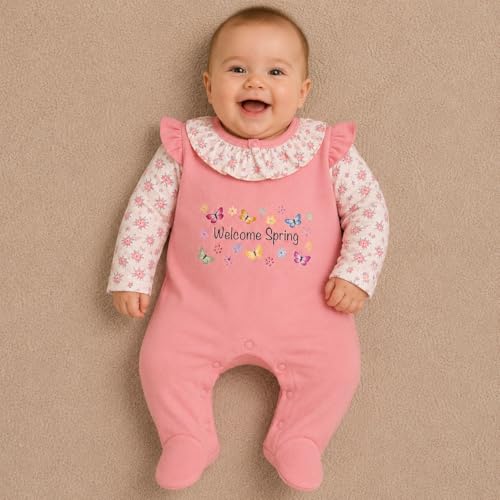 Image of EIO 100% Cotton Rompers Sleepsuits Jumpsuit Night Suits for Infants Newborn Baby Boys & Girls
