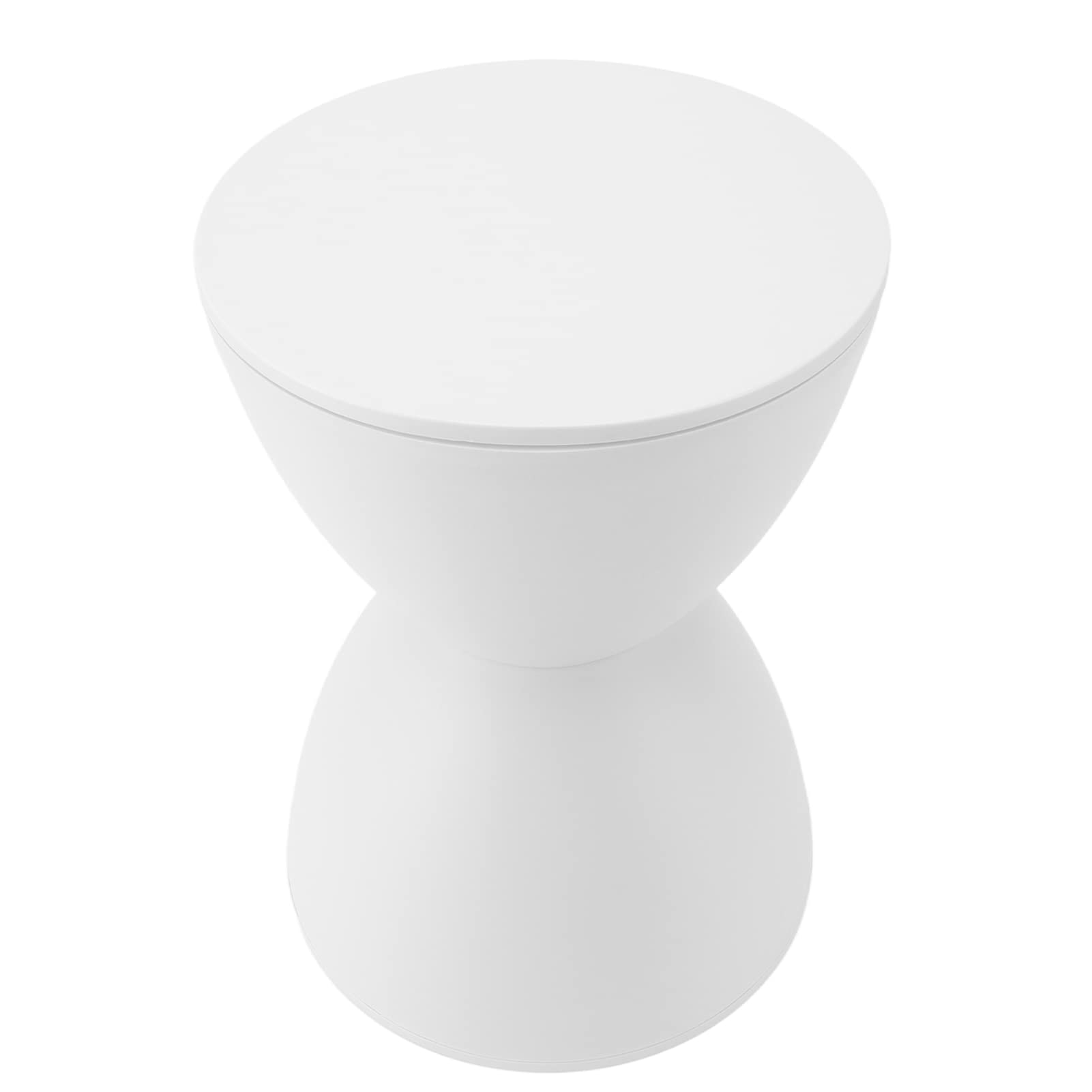 Eujgoov Tabouret en Forme de Sablier Ménage, Tabouret en Forme de Sablier, Tabouret Rond en Plastique Tabouret en Forme de Sablier Tabouret de Jardin Décoratif Table d'appoint en Forme
