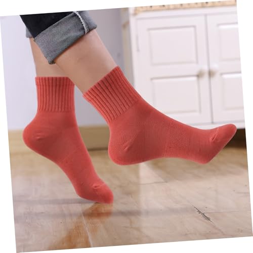 Chaussettes hautes respirantes pour femme en coton confortable, chaussettes fines de marche