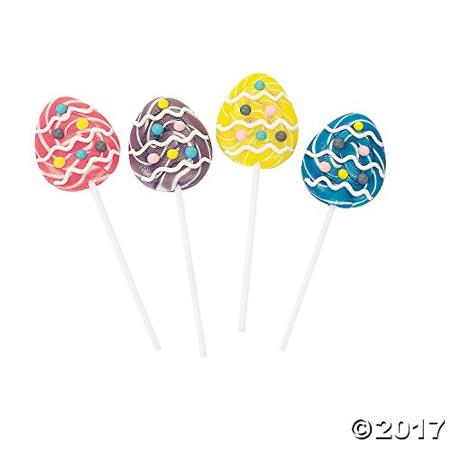 Easter Egg Shaped Swirl Pops