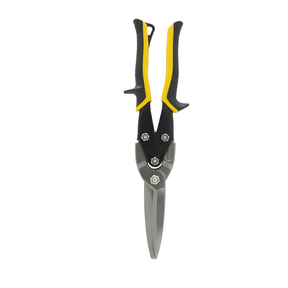 Malco Cortadora de metal AVs de corte largo, combo (cortes rectos izquierdo y derecho), longitud de corte de 3 pulgadas, agarre amarillo (AV33)