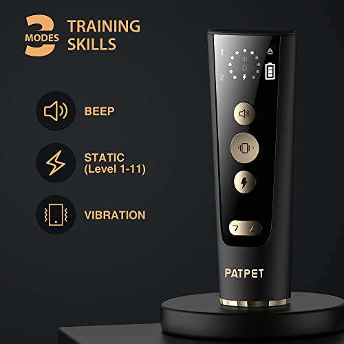 PATPET Dog Training Collar with Clicker - 3 Training Modes Waterproof Shock Collar for Medium Large Dogs(15-140lbs) by PATPET - Image 5
