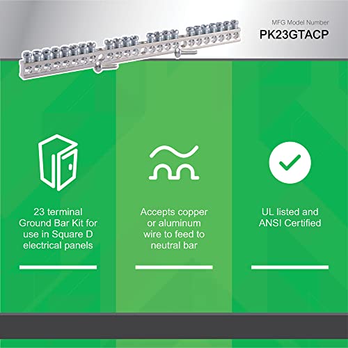 Square D - Pk23Gtacp 23 Terminal Load Center Ground Bar Kit #TOP4