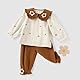 gurcooc Babykleidung Set Baby Mädchen Kleidung Floral Langarm Top Taille Hose Babykleidung Weiche Babyset, 6-30 Monate