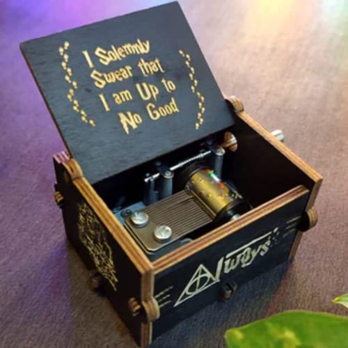 Image of Zesta Wooden Harry Potter Music Box /Vintage Hand Crank Musical Gifts For Men Birthday Special /Birthday Gift For Girls /Wooden Musical Box Gift For Wife, Child
