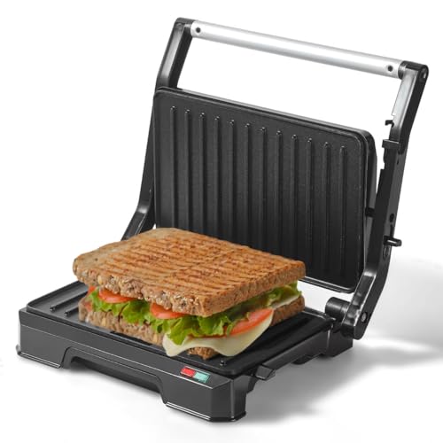 UVFAST Small Panini Press Grill Sandwich Maker, Electric 3 in 1 Panini Sandwich Maker Grill, Open...