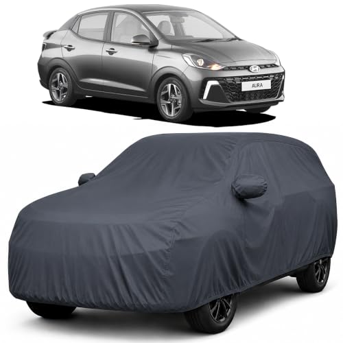 Image of Autofact Premium Car Cover for Aura | All Weather Waterproof Full Body Car Cover | Light-Weight Triple-Stitched Outdoor Shield with UV Protection, Dustproof & Heat-Resistant