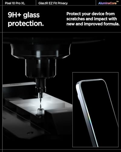 Image of Spigen EZ Fit Privacy Tempered Glass Screen Protector Guard for Pixel 10 Pro XL /Pixel 9 Pro XL [2 Pack]