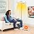 HAPPYGRILL Patio Freestanding Heater Double-Sided Infrared Heater with 2 Heat Settings, Overheat Protection, Pull Chain Switch Control, Aluminum Electric Heater for Indoor Outdoor