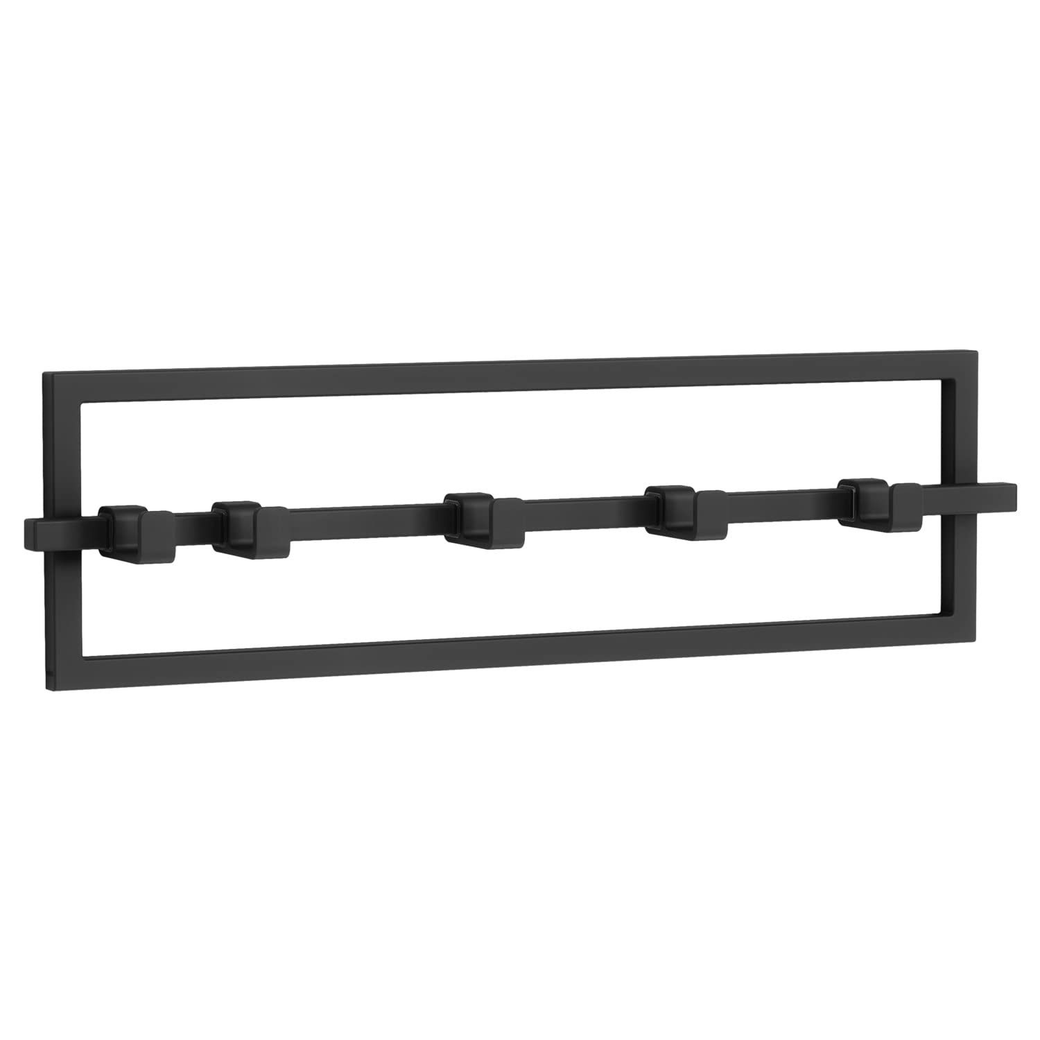 Umbra Cubiko Appendiabiti a Parete 5 Ganci, Acciaio, Nero