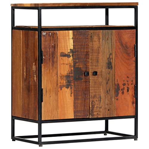 ahveenahh Mid-Century Modern Side Cabinet, Reclaimed Wood Storage with Two