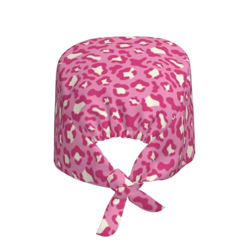 Image of Working Cap Scrub Cap with Sweatband Adjustable Unisex Women Tie Back Hat Nurse Surgical Caps