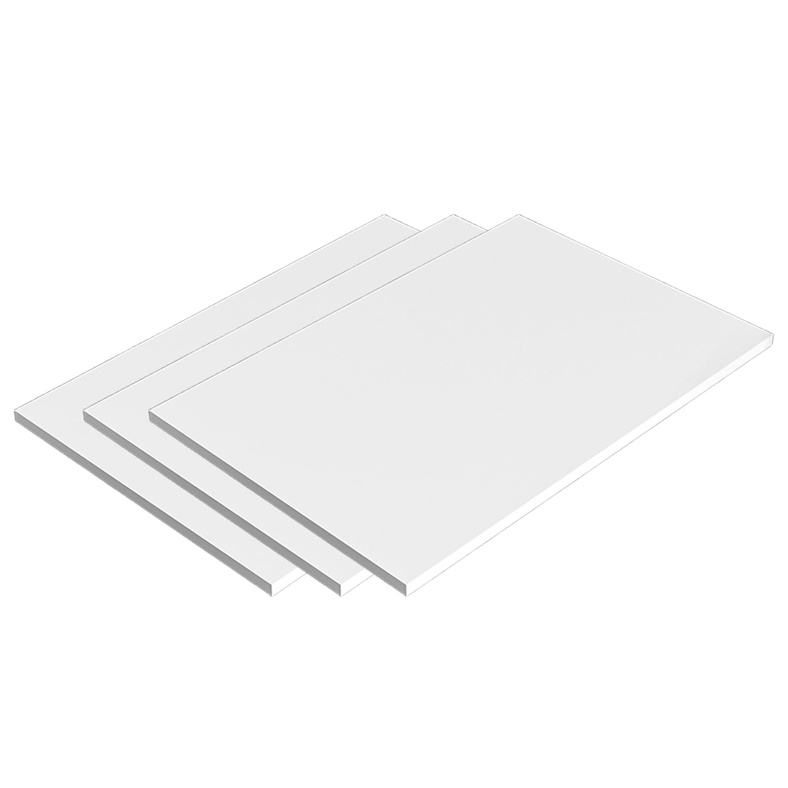 Fogli di polistirolo espanso, 3 pannelli in schiuma di PVC spessa 8 mm for modellare fai da te, dimensioni 100x100 a 400x600(400x600x8mm)