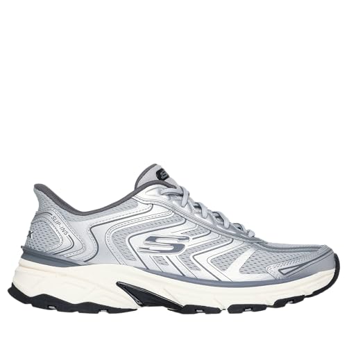 Pantalon de jogging en maille confortable coloris argent avec lacets homme