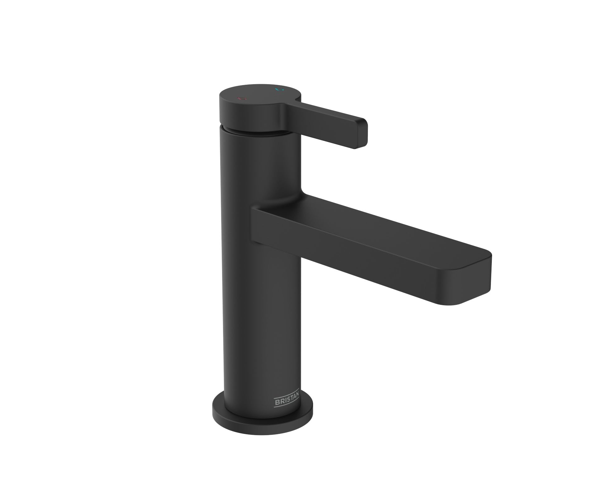 Mitigeur lavabo mural noir résistant Bristan Elevar pour remplacer votre vieux robinet