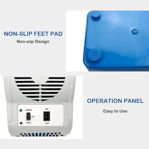 MELLYD Elektrische koelers voor kamperen, 7,5L, auto 12v, geluidsarme thermo-elektrische koeler, met koel- en verwarmingsfunctie autovriezer, coole cadeaus voor auto - Image 6