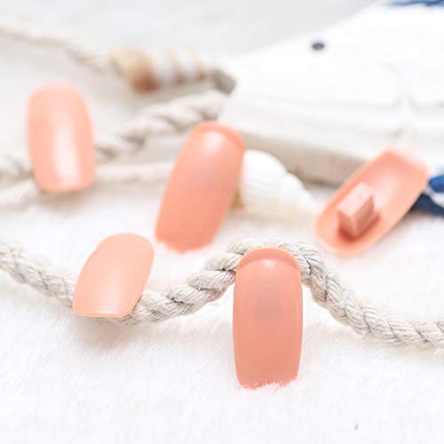 Andoer 100 peças de reposição de pontas de unhas para prática de treinamento de unhas Visor de unhas