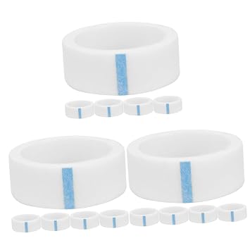 minkissy 15rolls Non-woven Fabric Lash Extension Tape Self-adhesive Eyelash Tape for Lash Extensions Breathable and Skin-friendly for Makeup Salons and Daily Use