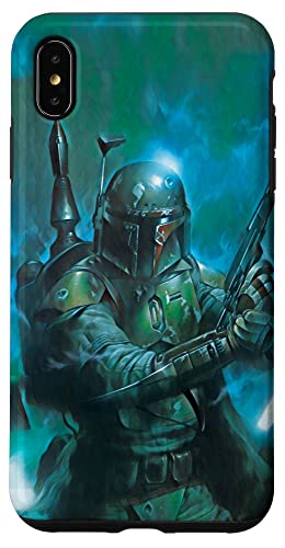 iPhone XS Max Star Wars coque Boba Fett verte au quotidien