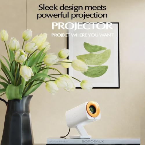 Image of Zync Y2 Android 12 Smart Projector, Native 720P HD, 4K Supported, Dual WiFi 6, Bluetooth, Auto Keystone Correction, Portable Home Theater Projector for Room & Outdoor 8000lm