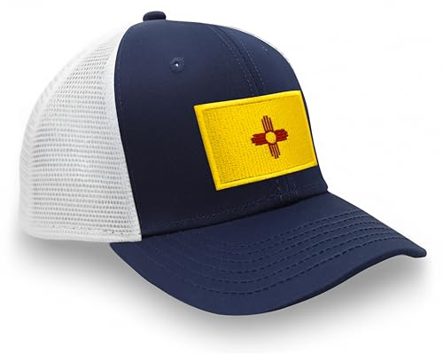 Image of International Tie State Hat for Men and Women, Adjustable Snapback Trucker Baseball Cap with Embroidered Patch