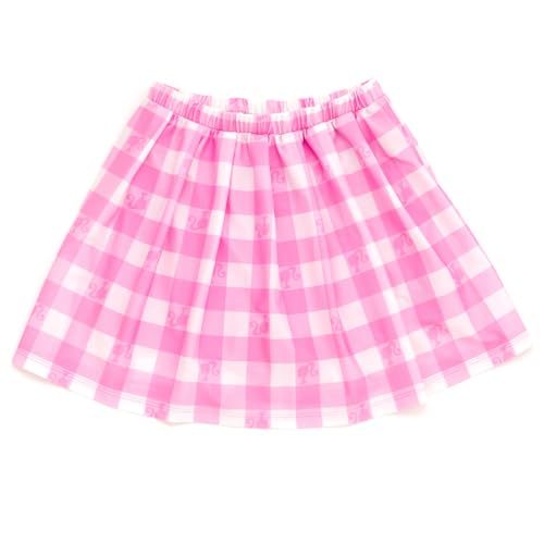 Barbie Big Girls Tank Top and Pleated Skort Outfit Set Checkered Pink 14-16 - image 5