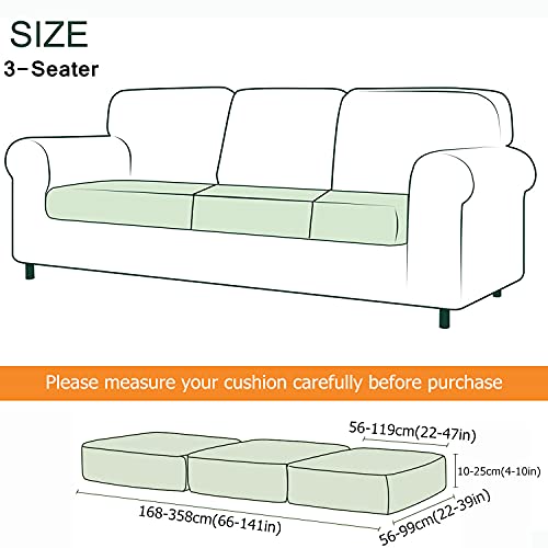 Housse de coussin de siège de canapé velours extensible de qualité - 7