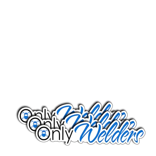 (3Pcs) Only Welders Vinyl Sticker Funny Gifts for Welding Professionals Fabricators Tradesmen Waterproof Decal for Laptop Toolbox Water Bottle Welding Helmet Hard Hat (4x1)
