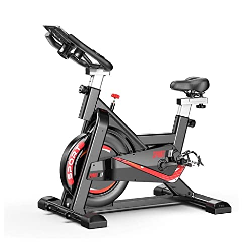 Image of Magnetic Resistance Exercise Bike - Indoor Cycling Bike Stationary with Comfortable Seat Cushion Silent Belt Drive Home Cardio Exercise Training