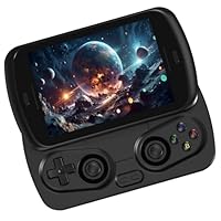 RG Slide Retro Handheld Game Console , 4.7-inch LTPS in-Cell Screen Capacitive Joystick Android 13 System Support AI Assistant 5G WiFi Bluetooth 5.0 NO Game Card(Black)
