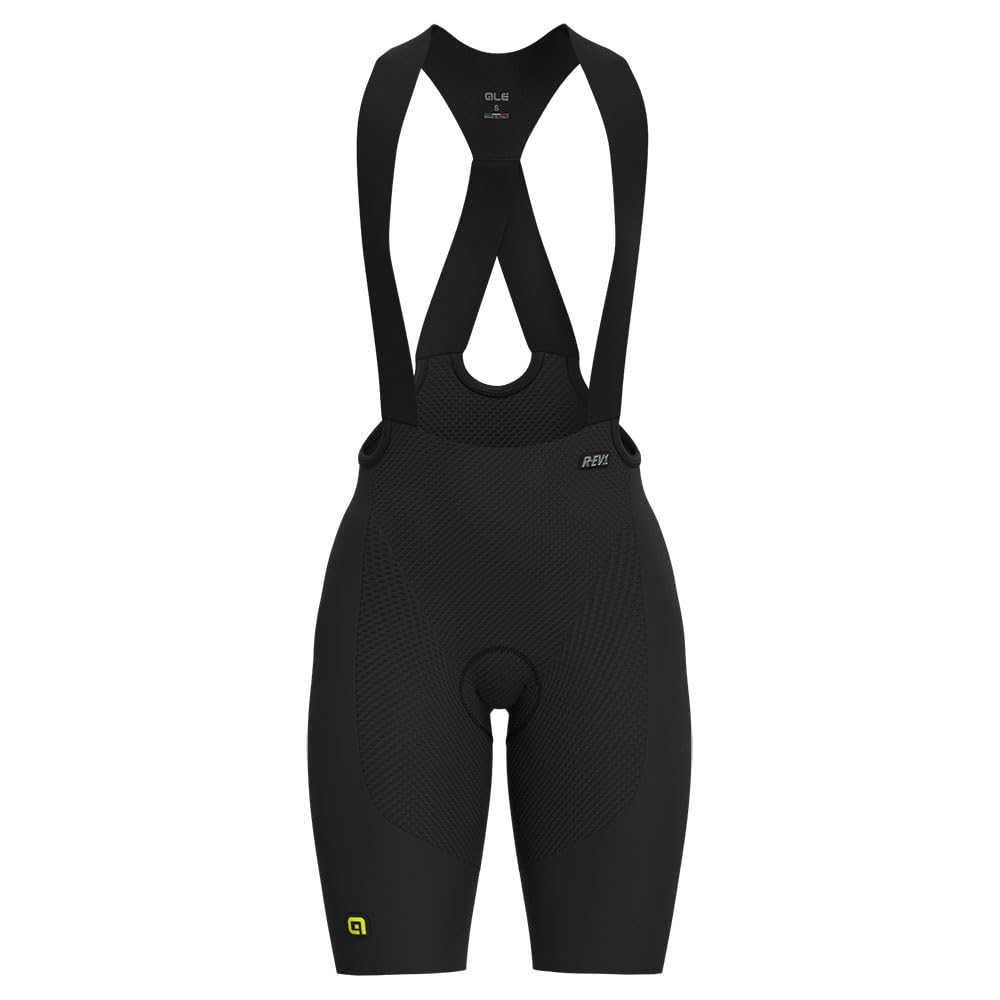 Alé Cycling Women's R.EV1 Voltage Bib Shorts, Black, S