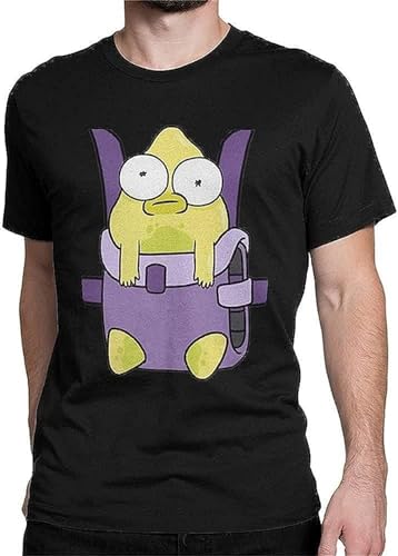 Men's Solar Opposites Funny The Pupa T Shirt 100% Cotton Tops Hipster Short Sleeve Crewneck Tee Shirt T-Shirts Size S Black