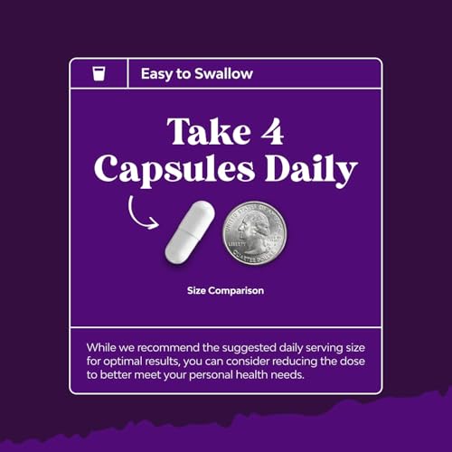 Pure Magnesium Glycinate Supplement 400mg Per Serving - Vegan High Absorption Chelated Magnesium Capsules for Women & Men with Elemental 400mg for Mood Sleep and Relaxation Support - 120 Count
