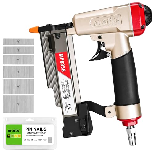 meite MP635B Pin Nailer with 6000 PCS Pin Nails (1/2",