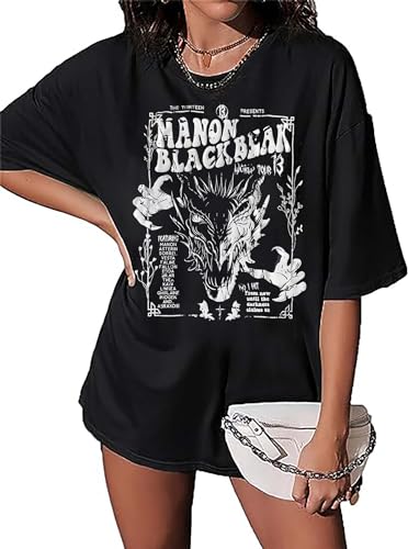 Manon Blackbeak Throne of Glass Oversized Shirt Women Book Lover Fans Top Tees Summer Short Sleeve Shirt
