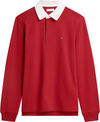 Tommy Hilfiger Herren Essential Solid Rugby Mw0mw44969 Andere Sweatshirts, Regatta Red, XXL – Ansicht 5