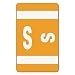 Smead AlphaZ ACCS Color-Coded Alphabetic Label S, Orange, 100 Labels per Pack (67189)