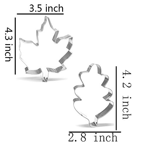 Large Fall Thanksgiving Cookie Cutter Set - 7 Piece - Stainless Steel - Thumbnail 4