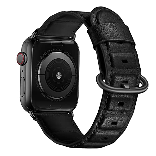 Bracelet en cuir véritable pour montre Apple Watch : l'élégance intemporelle au poignet