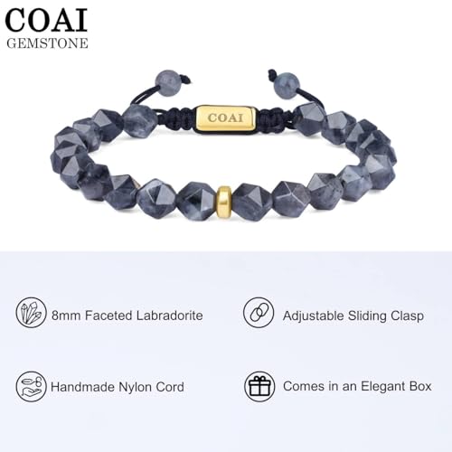 Pulsera de piedras naturales facetadas para hombre COAI miniatura 3