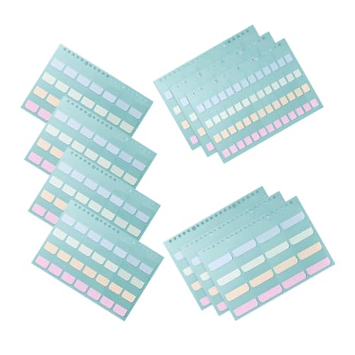 ledmomo 316個 入り自己粘着式スティッキータブ 多機能ブックマーカー 軽量持ち運び便利 家 オフィス用ページマーカー 読書進捗管理に