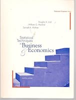 Statistical Techniques in Business & Economics 0073218677 Book Cover
