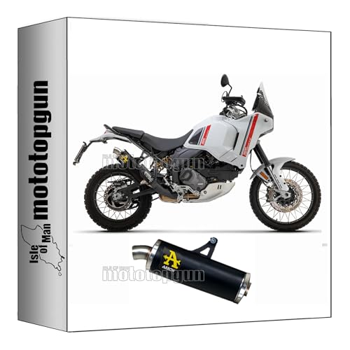 Pot echappement Arrow homologue Indy-Race avec embout acier pour Desert-X 950