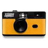 LENSY Screen Free Digital Camera | Rechargeable, 8mp, Lightweight, Focus-Free, Auto-Flash, Easy-to-Use, Reusable, Retro Film-Style Photos (Yellow)