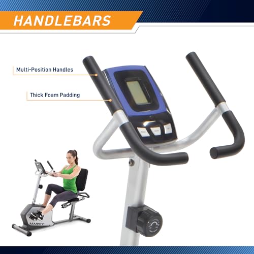 Marcy NS-1201R Recumbent Exercise Bike With Adjustable Seat And 8 Resistance Levels thumb #3